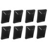 Fence Post Plastic Black Cap 4x6 (3 5/8" X 5