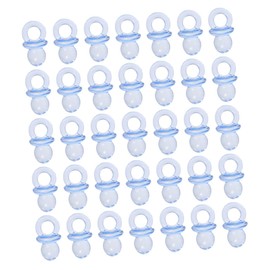 CORHAD 150 pcs Mini Clear Pacifiers Acrylic Pacifiers for Shower Games for Newborn Boys Lightweight Portable Party Favors of Each