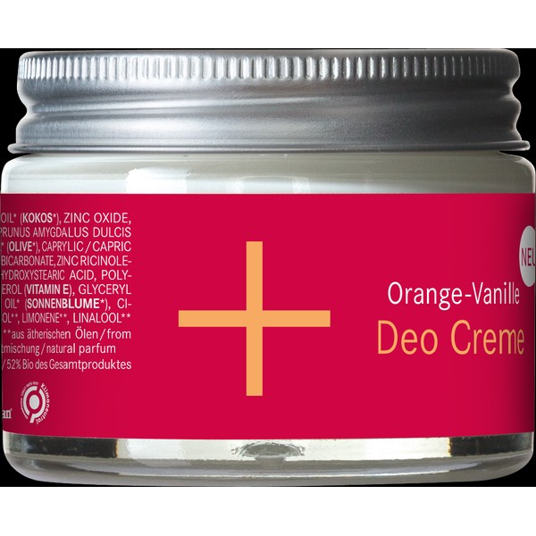 i+m Orange & Vanilla Deodorant Cream, 30 ml
