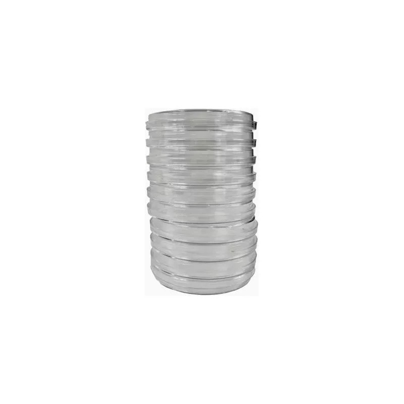kLINICUS Caja Petri Desechable Apilable 90x15mm 10 Paquetes Pk/10 C/u