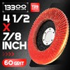 EZARC Ceramic Flap Discs 60 Grit, 4 1/2 x 7/8-Inch