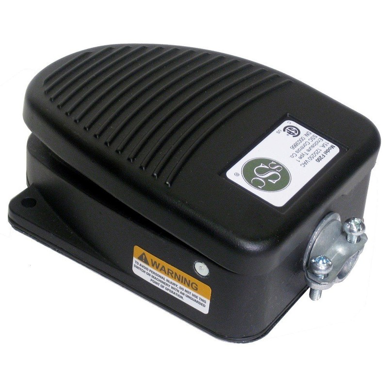 SSC Controls F200 Foot Switch, Momentary Action, SPDT, 15 Amp,