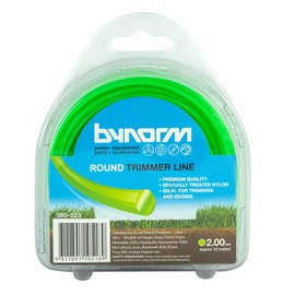 Bynorm 380-601 Round Trimmer Line, 2 mm Diameter, Green