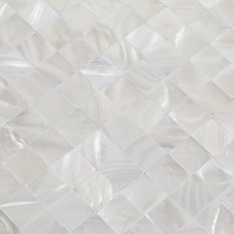 Peel and Stick Backsplash Mother of Pearl Tile, Yew &