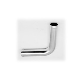 Autobahn88 Alloy Pipe, Glossy Polished, Mandrel Bend Elbow, 90-Degree, OD=1.34" (34mm), L=12" (300mm), for Direct Replacement of Engine Bay Pipes