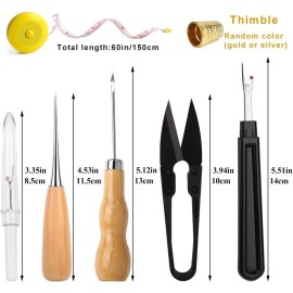 Upholstery Repair Sewing Kit Heavy Duty Sewing Kit with Awl Thread for Shoes Bag