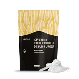 QUENUT - Creatina Monohidratada de Alta Pureza, 90 Porciones - Suplemento Alimenticio 450g, Creapure (23BD21) - Pre Work Out - Sin Sabor, Sin Azcar,  
