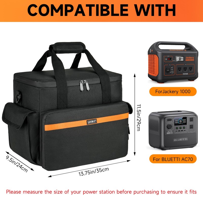 LEFOR·Z Carrying Case Compatible with Jackery Explorer 1000/ECOFLOW River Max/Bluetti