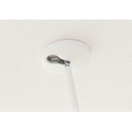 Nasta Air Series KS-NRP020-BA-W Ceiling Base Mounting Base, White, Body Depth 0.5 inches (1.3 cm), Body Height 2.4 inches (6.2 cm), Body Width 2.4 inches (6.2 cm), Bind Tapping Screw (UNIQLO), Nominal 1.6 x 19.7 inches (4 x 50 cm), 2 Pieces