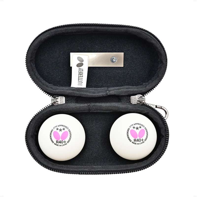 Butterfly Table Tennis Ball Case, Hexagon 2 Ball Holder, Navy