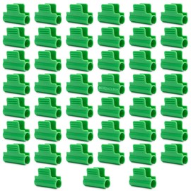 Modixun 45pcs Greenhouse Clamps, Greenhouse Clips, Film Row Cover Netting Tunnel Hoop Clip, Frame Shading Net Rod Clip for Garden Hoops, Grow Tunnel, Support Frame, 16mm/0.63in