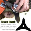 Brush Cutter Blade 3-Teeth Weed Cutter Metal Blade 25.4mm Hole