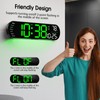 Zgrmbo Digital Wall Clock, 13" Large Display Digital Clock with