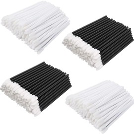 Pack of 400 Lip Brushes, BetterJonny Applicator Lip Brush Applicator Lip Brush Lip Brush Makeup Brush Perfect Makeup Tool (Black + White)