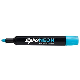Blue Dry Erase Marker, Expo Neon Bullet Tip (Blue)