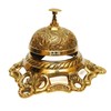 Ornate Solid Brass Hotel Counter Bell Service Desk Bell Call