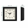 JONES CLOCKS® Mustard Wall Clock | Square Retro Clock |
