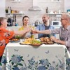 iEvery Hydrangea Flowers Tablecloth Rectangular Wipe Clean Table Cloth Polyester