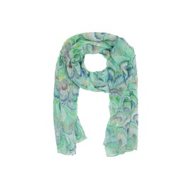 QUEEN HELENA Fantasy Scarf Transparent Lightweight Thin Casual Soft Scarf for Women, SC024-4 Green