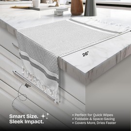 HEIRLOOM COMFORT Black Turkish Kitchen Towels 16x26 Inch, 12 Pack, 100% Cotton, Ultra Absorbent, Soft, Fast Dry, Machine Washable, Dish Towel with Tassels for Drying Dishes, Cleaning, Everyday Use