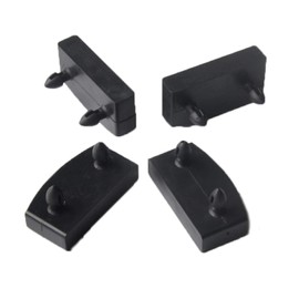XIAONAN 54 mm, 20 pieces, slatted frame brackets, black, end caps, side brackets, plastic bed slat holder sets, holders, 54 mm x 9 mm (inner dimensions)