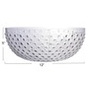 Creative Co-Op Round Glass Hobnail Serving Bowl, Clear