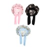 Outanaya 3pcs round hair cap big bonnet children satin bonnet