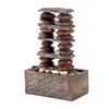 Alpine Corporation TT8002 Indoor/Outdoor Tabletop Stacked Rocks Eternity Fountain, Modern