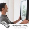 Pack of 6 Flush Mounting Brackets Made of Stainless Steel