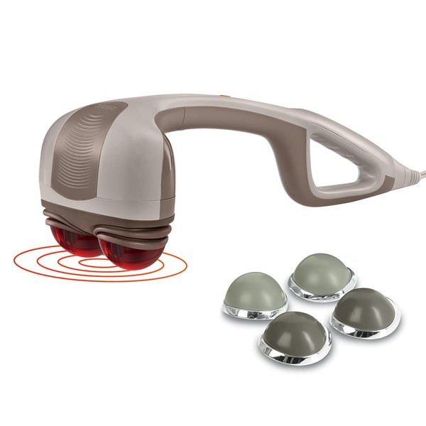 Homedics Percussion Action Massager with Heat | Adjustable Intensity, Dual
