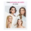 Peine Térmico 3 En 1 Rosa Alisa El Cabello Encrespado
