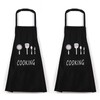 Hyakoz Pack of 2 Kitchen Apron Chefs Kitchen Apron Waterproof