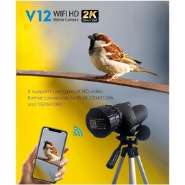 Electronic WiFi Eyepiece Camera, 4MP 2K Video Recording Integrated WiFi Apps Electronic Eyepiece Camera for 1.18-1.97 Inch Telescopes