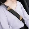 AUCELI Carbon Fiber Seat Belt Covers - Stylish Shoulder Protectors