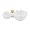 Mud Pie Beaded Double Dip Pick Set, server 4 3/4"