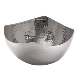 American Metalcraft SBH3 Squound Hammered Bowl, Stainless Steel, 7" Diameter, 2-1/8" Height, 40 oz. Capacity