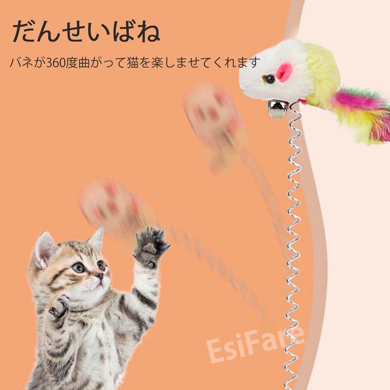 EsiFare Cat Toy, 4-piece Set, Over the Door, Relieves Lack