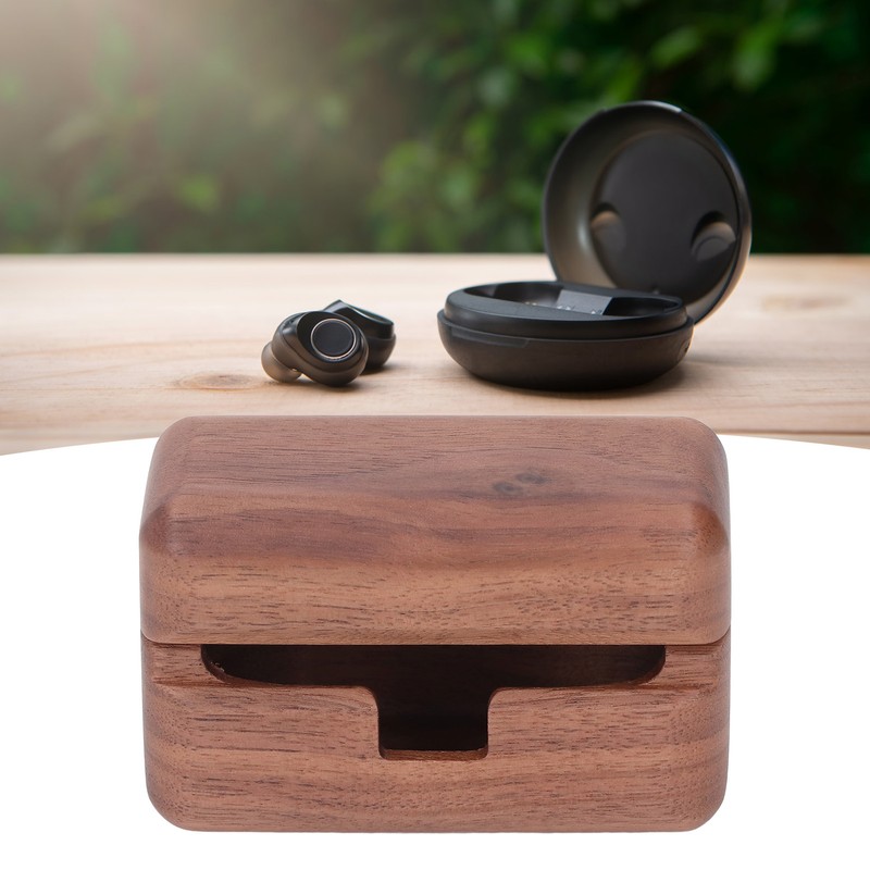 Case for WF 1000XM5 Walnut Wood Handcrafted Fall and Bump