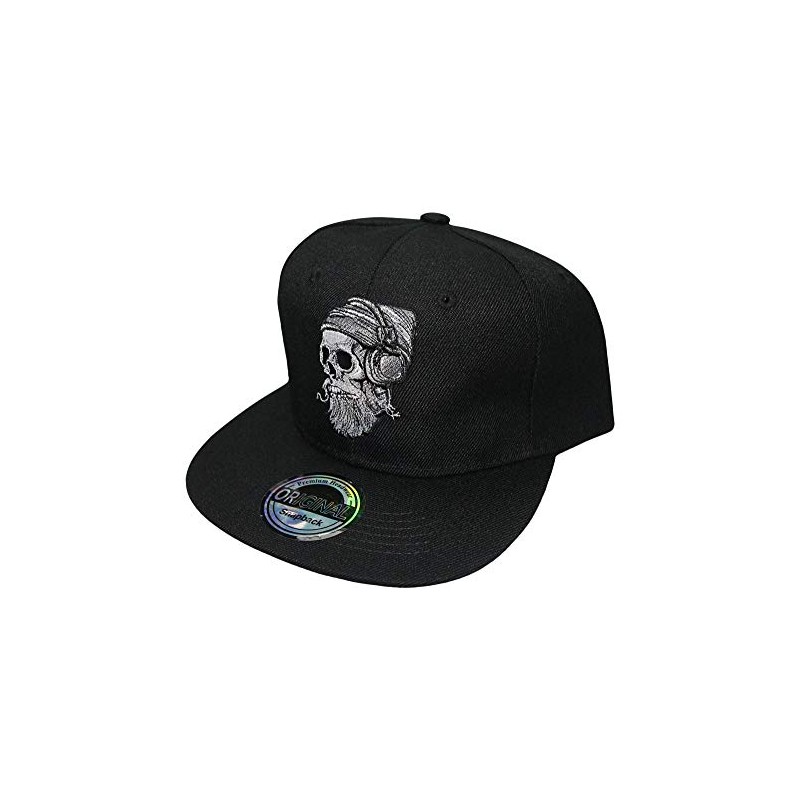 beybey Snapback Cap with Skull Pattern Cool Design for a