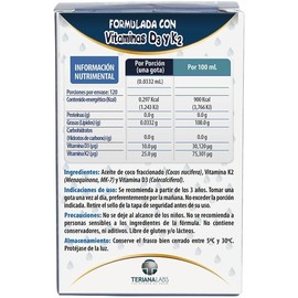 Vitamina ONEDROP D3 + K2 | Frasco de 4 ML (120 Gotas) | Rinde +3 meses | Para Niños y Adultos | 400 UI por Gota | Suplemento diario | Sin Azúcar | Sin Sabor