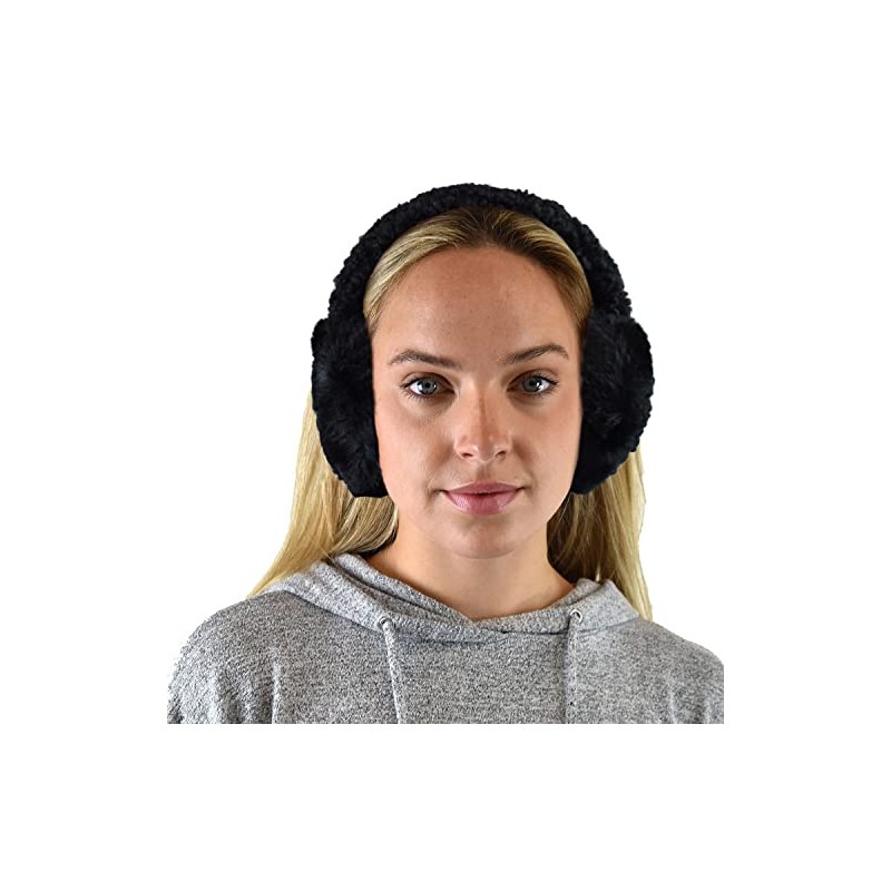 C.C Soft Winter Warm Adjustable Headband Ear Warmer Earmuffs, Sherpa