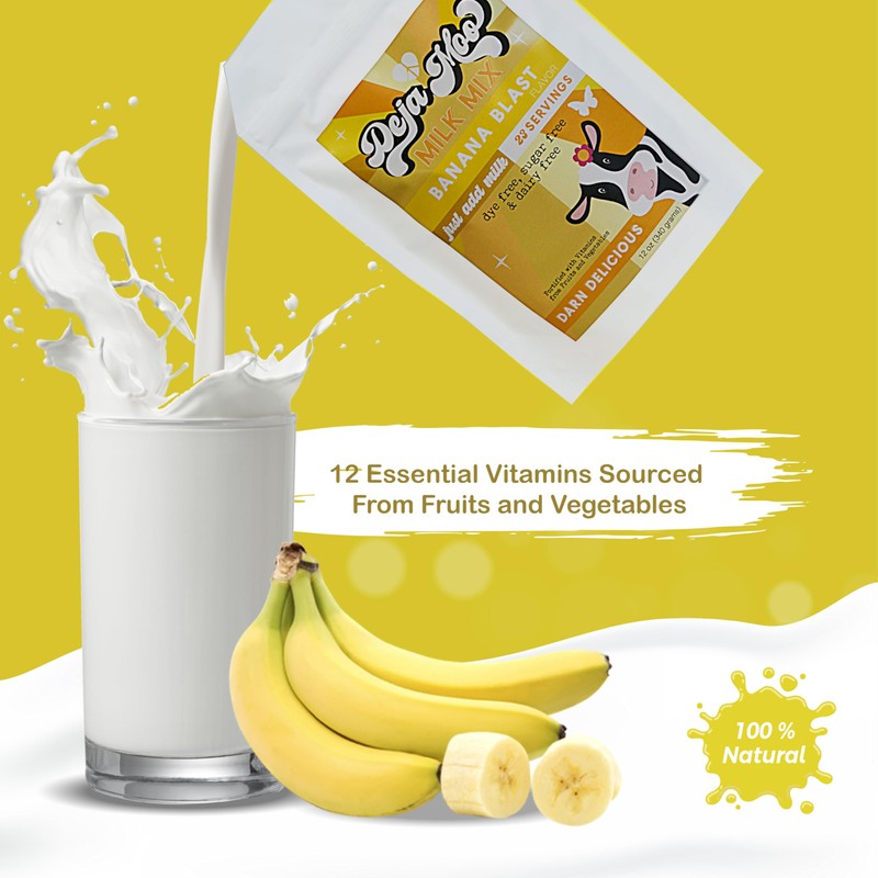 Deja Moo Sugar Free Powder Natural Milk Mix, 12 oz