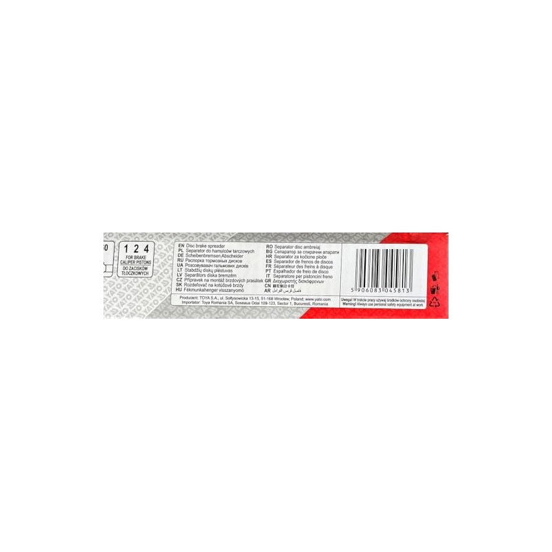 Yato Professional brake piston reset with ratchet function, 40-68 mm,