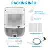 Dehumidifier with Drain Hose. Litever Small Portable Dehumidifier. Auto-OFF. Drain