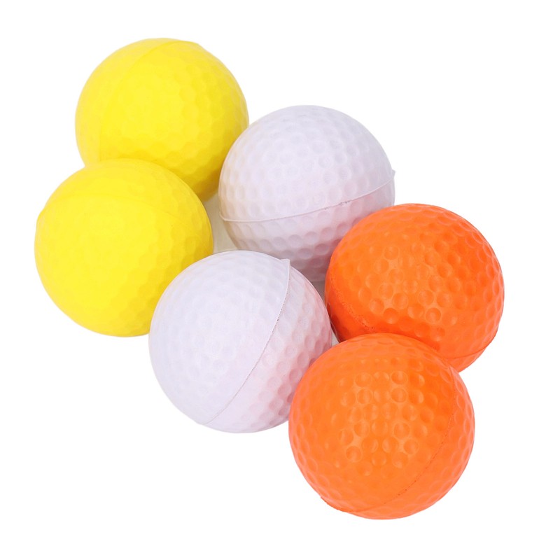 6Pcs Golf Balls Set 3 Colors Textured Surface Balls and
