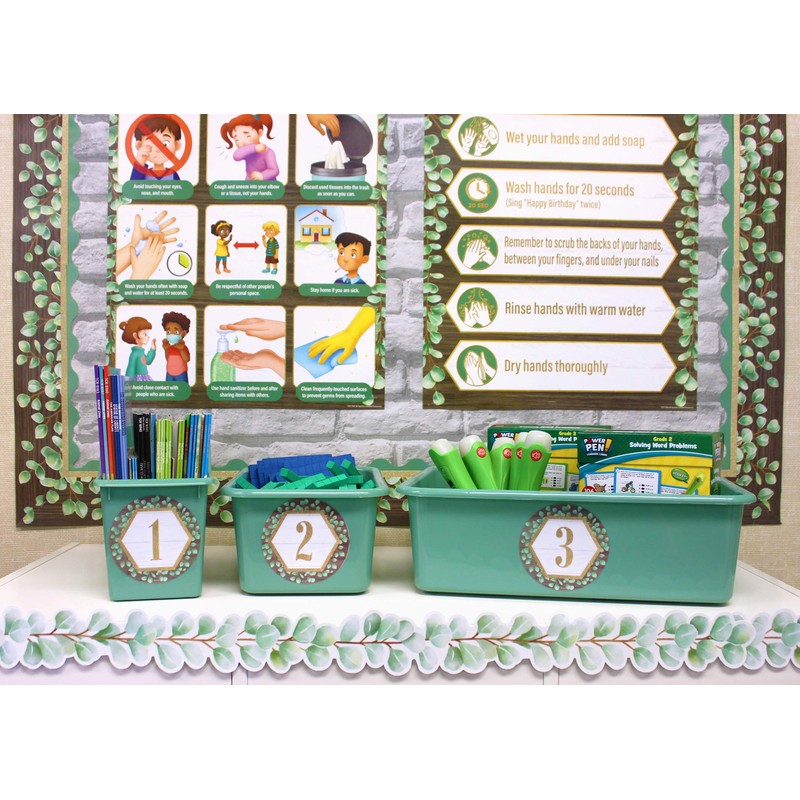 Eucalyptus Numbers 1-36 Repositionable Labels - 4"
