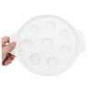 LIFKOME 2pcs Ceramic Escargot Baking Dish French Style Snail Platter