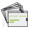 suituts 12 Pack Horizontal Job Ticket Holders with 3 Rings