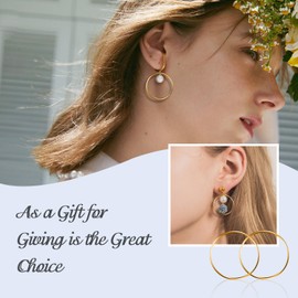 60PCS Earrings Hoop for Jewelry Making DIY Crafts Earring Making Supplies Necklace (60PCS KC Gold)