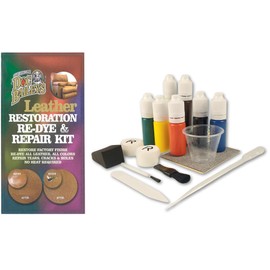Doc Bailey’s Vinyl & Leather Restoration Re-Dye & Repair-A-Tear Kit - Easy, Effective, and Versatile Leather Repair Solution for Furniture, Jackets, Car Interiors and More